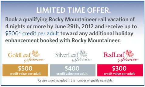 Rocky Mountaineer Holiday Deal