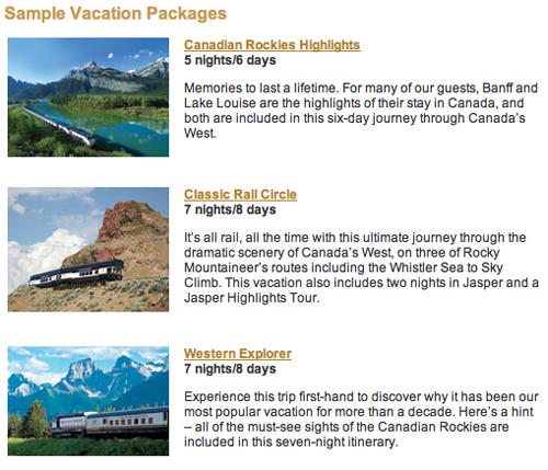Rocky Mountaineer Early Booking Deal