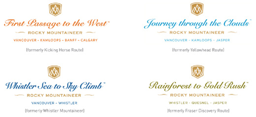 Rocky Mountaineer Routes