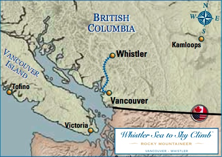Rocky Mountaineer Sea to Sky Rail Route